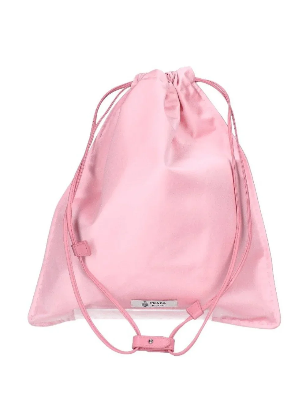 Prada Wish Silk Duchess Drawstring Pouch